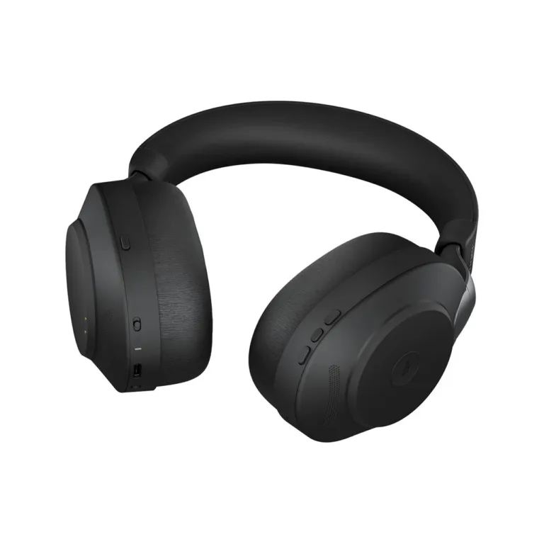 Jabra Evolve2 85 Link380c 286 g must binauraalne juhtmevaba/juhtmega kontori peakomplekt aktiivse mürasummutusega, USB-C, Bluetooth 5.0, Microsoft Teamsi tugi
