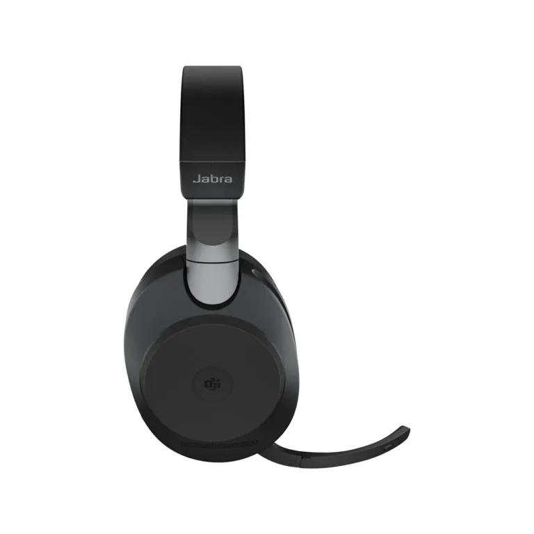 Jabra Evolve2 85 Link380c 286 g must binauraalne juhtmevaba/juhtmega kontori peakomplekt aktiivse mürasummutusega, USB-C, Bluetooth 5.0, Microsoft Teamsi tugi