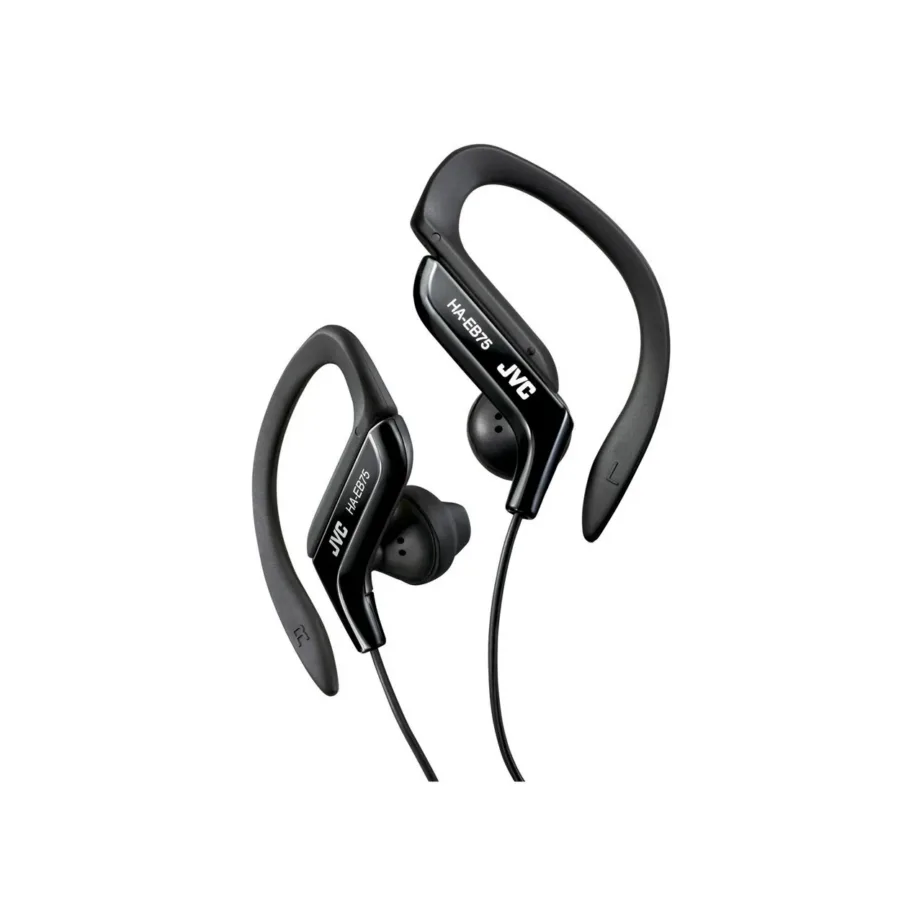JVC HA-EB75BNU 1,2 m juhtmega mustad neodüümmagnetiga spordikõrvaklapid, 13 g, 16 Ω, 105 dB