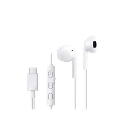 JVC HA-FR17UCW-U USB-C valged IPX2 veekindlad juhtmega kõrvasisesed kõrvaklapid mikrofoniga