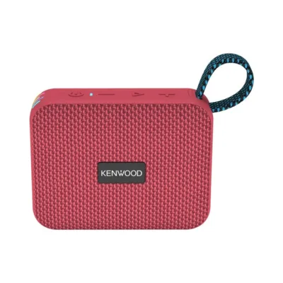 Kenwood AS-60BT-V 5W punane veekindel kaasaskantav mono Bluetooth-kõlar LED-valgusega ja microSD toega