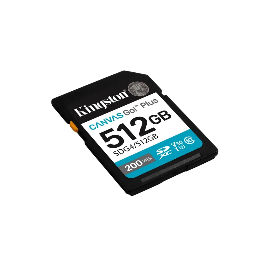 Kingston Canvas Go! Plus SDG4/512GB 512GB SDXC UHS-I U3 V30 200MB/s mälukaart – 2