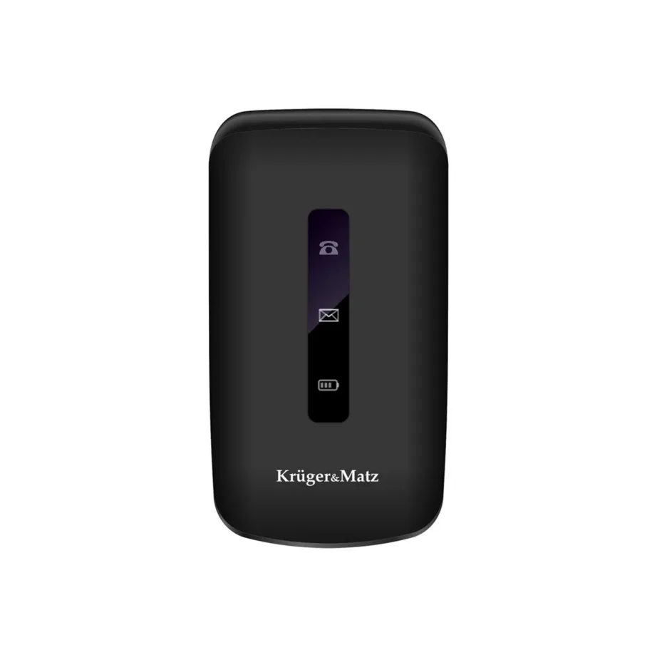 Kruger & Matz KM0929.1 must nuputelefon eakatele, 2,8” ekraan, Dual SIM, SOS-nupp, FM-raadio, 1000 mAh aku, microSD tugi – 5