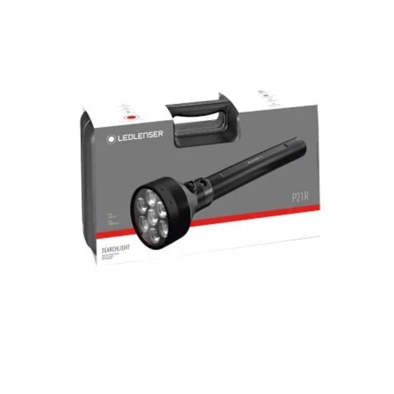 Ledlenser P21R 12000 lm alumiiniumist must LED-taskulamp, 370 mm, laetav, IP68, 3x32700 aku