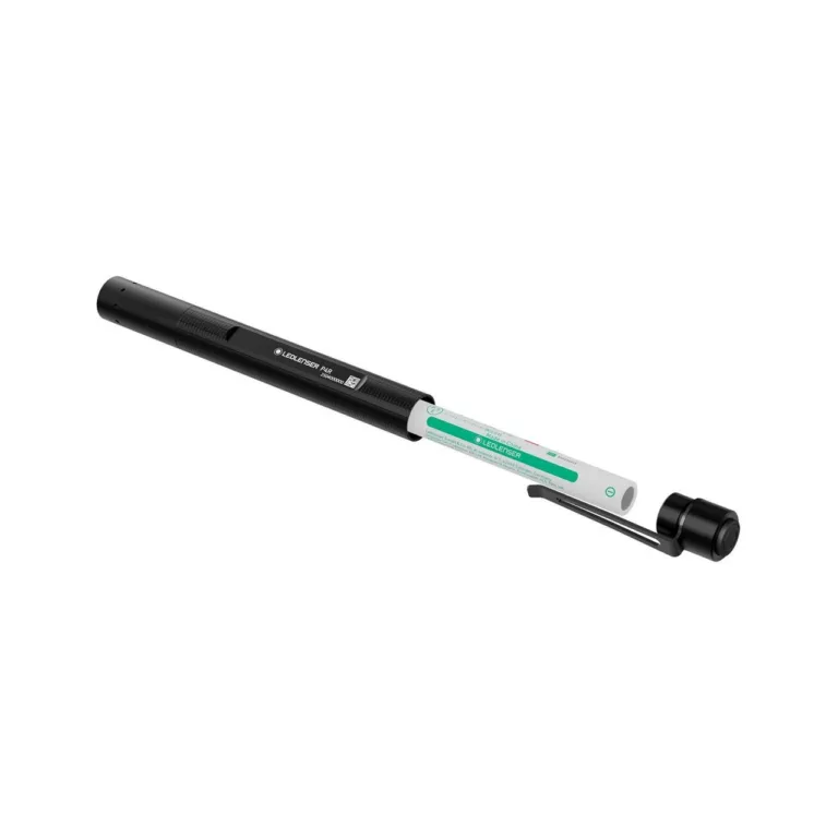 Ledlenser P2R 98 mm must LED pliiats-taskulamp 200 lm, laetav USB-C, IP54