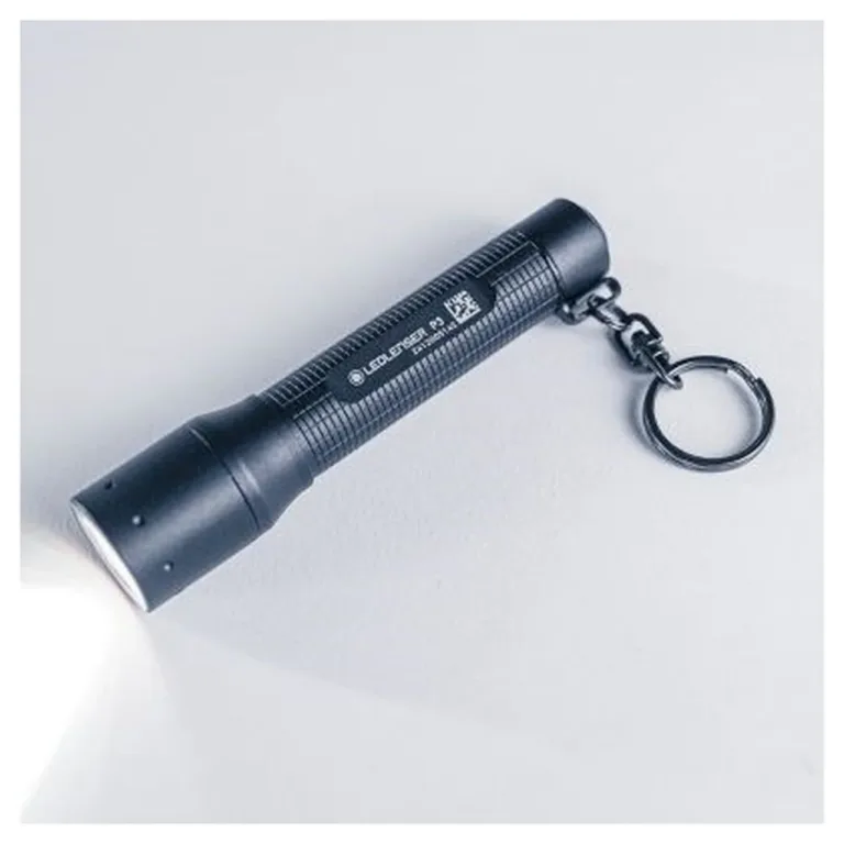 Ledlenser P3 130 lm LED võtmehoidja taskulamp, must, alumiinium, IP54, AAA patarei
