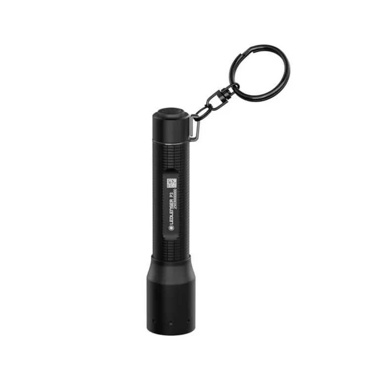 Ledlenser P3R 200 lm must laetav võtmehoidja LED-taskulamp, 94 mm alumiiniumkorpus, IP54, aku ja USB-C kaabel komplektis