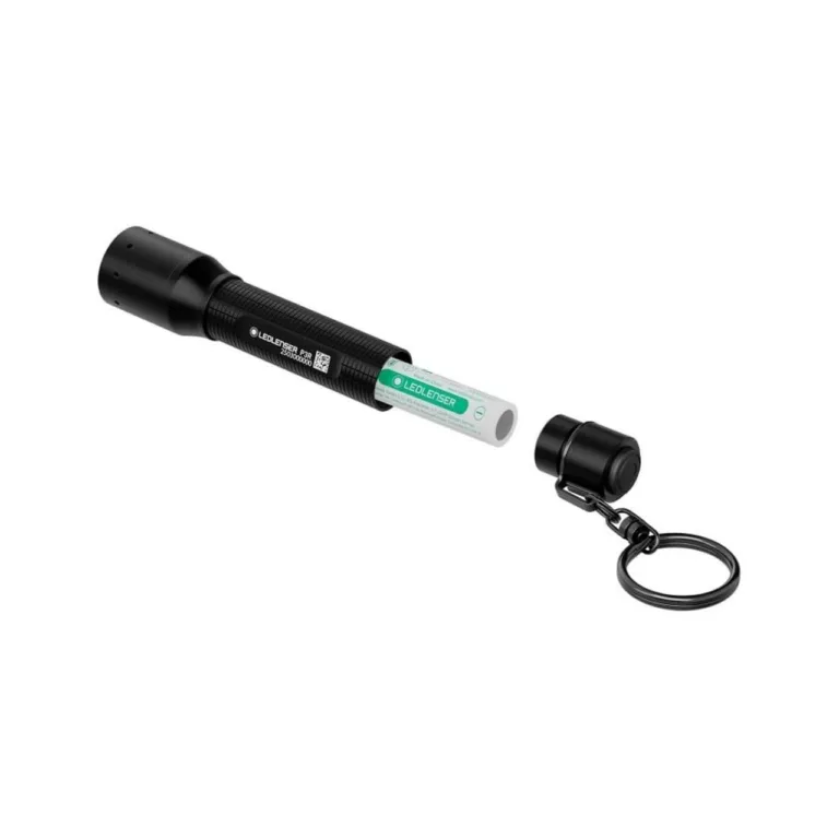 Ledlenser P3R 200 lm must laetav võtmehoidja LED-taskulamp, 94 mm alumiiniumkorpus, IP54, aku ja USB-C kaabel komplektis