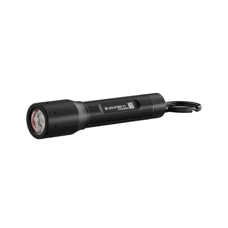 Ledlenser P3R 200 lm must laetav võtmehoidja LED-taskulamp, 94 mm alumiiniumkorpus, IP54, aku ja USB-C kaabel komplektis