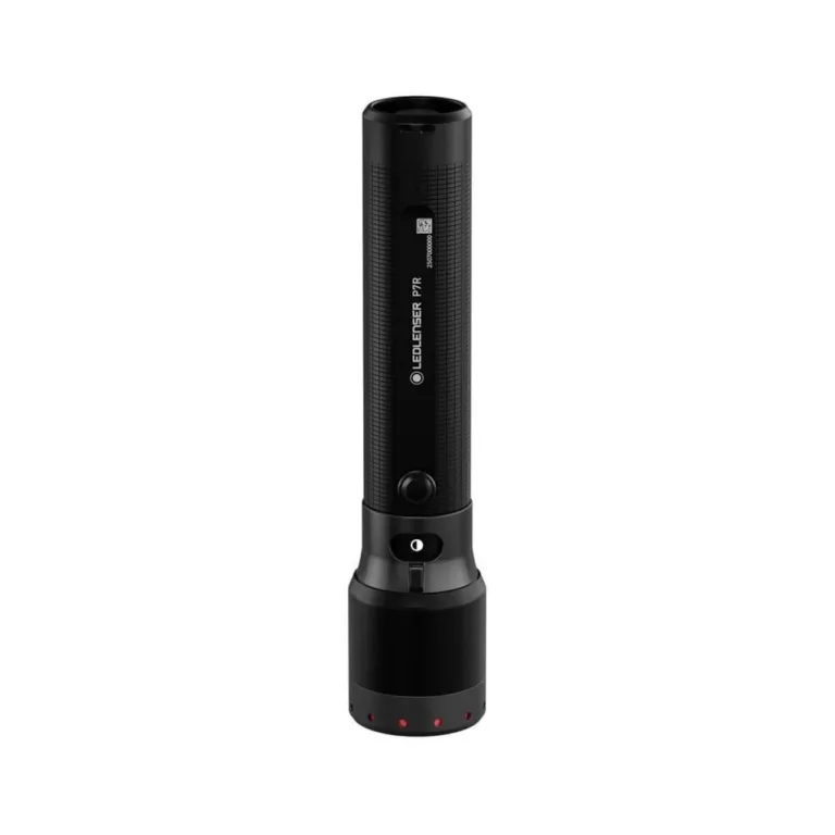 Ledlenser P7R 2000 lm 320 m must alumiiniumist laetav LED-taskulamp IP68, 159 mm