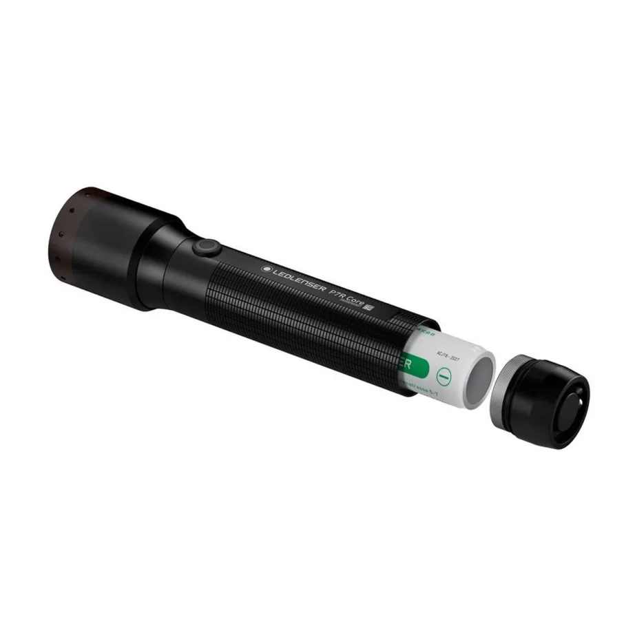 Ledlenser P7R Core 1400 lm 158 mm IP68 must alumiiniumist laetav LED-taskulamp 4800 mAh akuga – 2
