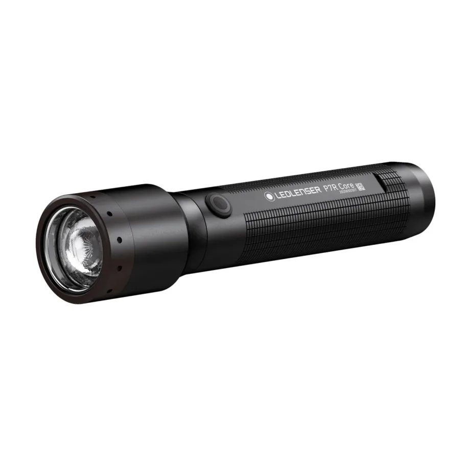 Ledlenser P7R Core 1400 lm 158 mm IP68 must alumiiniumist laetav LED-taskulamp 4800 mAh akuga