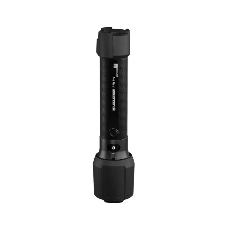 Ledlenser P7R Pro 2000 lm must LED-taskulamp, 170 mm alumiiniumkorpus, 21700 Li-ion aku, IP68, laadimisjaam komplektis