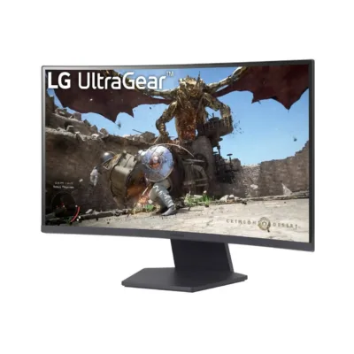 LG 27GS60QC-B 27" 180 Hz kumer Quad HD VA mängumonitor, FreeSync, HDR10, must