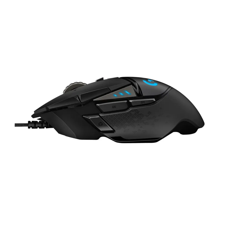 Logitech G502 HERO 11-nupuline 25600 DPI optiline juhtmega mängurihiir RGB-valgustusega, reguleeritava kaaluga, must, USB-A – 7