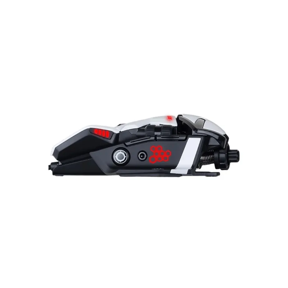Mad Catz R.A.T. 6+ MR04DCINWH000-0 valge 12000 DPI optiline mängurihiir paremakäelistele, 11 programmeeritavat nuppu, RGB-valgustus, USB-kaabel, 119x88x39 mm – 4
