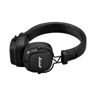 Marshall Major IV BT mustad juhtmevabad 80-tunnise akuga Bluetooth 5.0 kõrvaklapid muusika ja kõnede jaoks