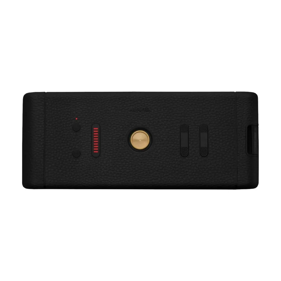 Marshall Middleton 230x109x95 mm must/vask IP67 Bluetooth 5.1 kaasaskantav kõlar, 60 W, aku ja rihmaga – 5