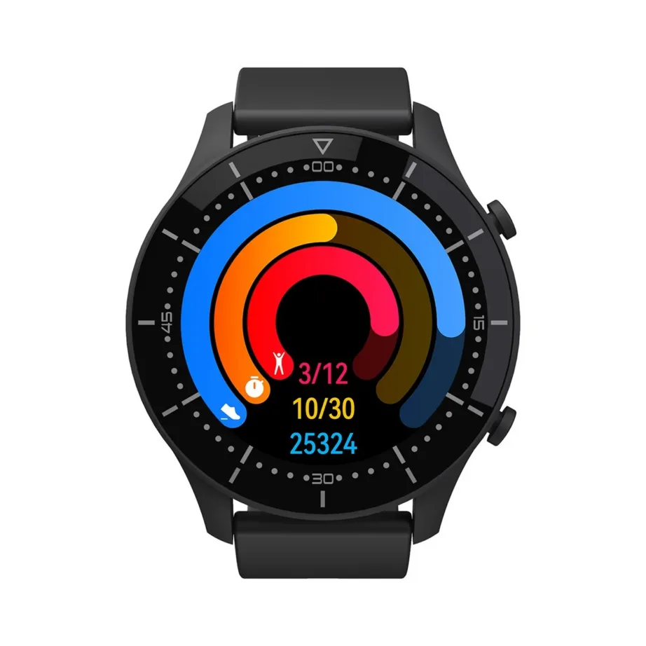 Media-Tech ACTIVEBAND GENUA MT870 must 1,3″ IPS nutikell, pulsi- ja vererõhumõõtmine, veekindel, Bluetooth 5.0, terasrihm, Android/iOS, aku kestvus kuni 144 h – 16