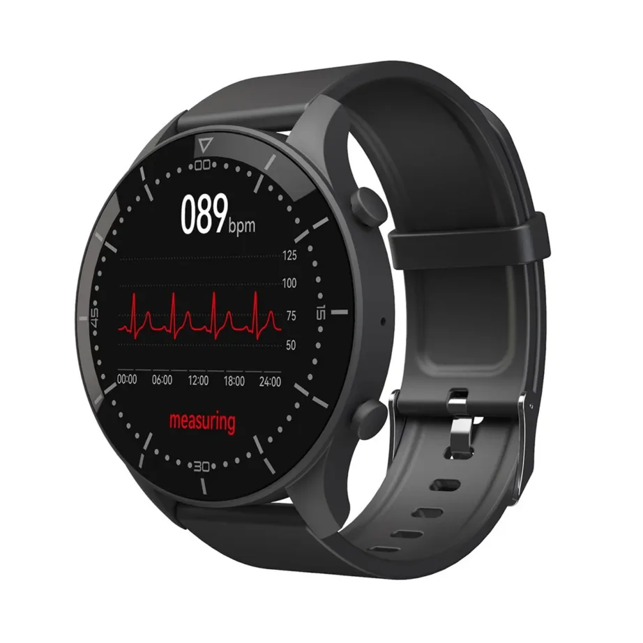 Media-Tech ACTIVEBAND GENUA MT870 must 1,3″ IPS nutikell, pulsi- ja vererõhumõõtmine, veekindel, Bluetooth 5.0, terasrihm, Android/iOS, aku kestvus kuni 144 h – 18