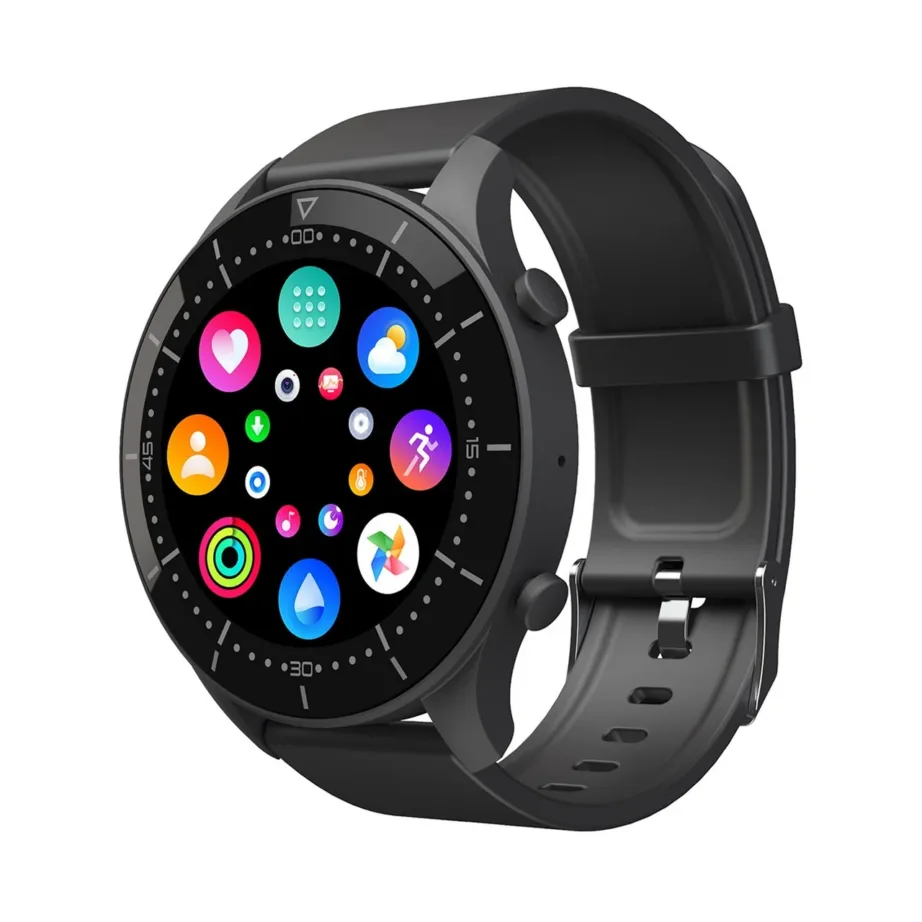 Media-Tech ACTIVEBAND GENUA MT870 must 1,3″ IPS nutikell, pulsi- ja vererõhumõõtmine, veekindel, Bluetooth 5.0, terasrihm, Android/iOS, aku kestvus kuni 144 h – 3