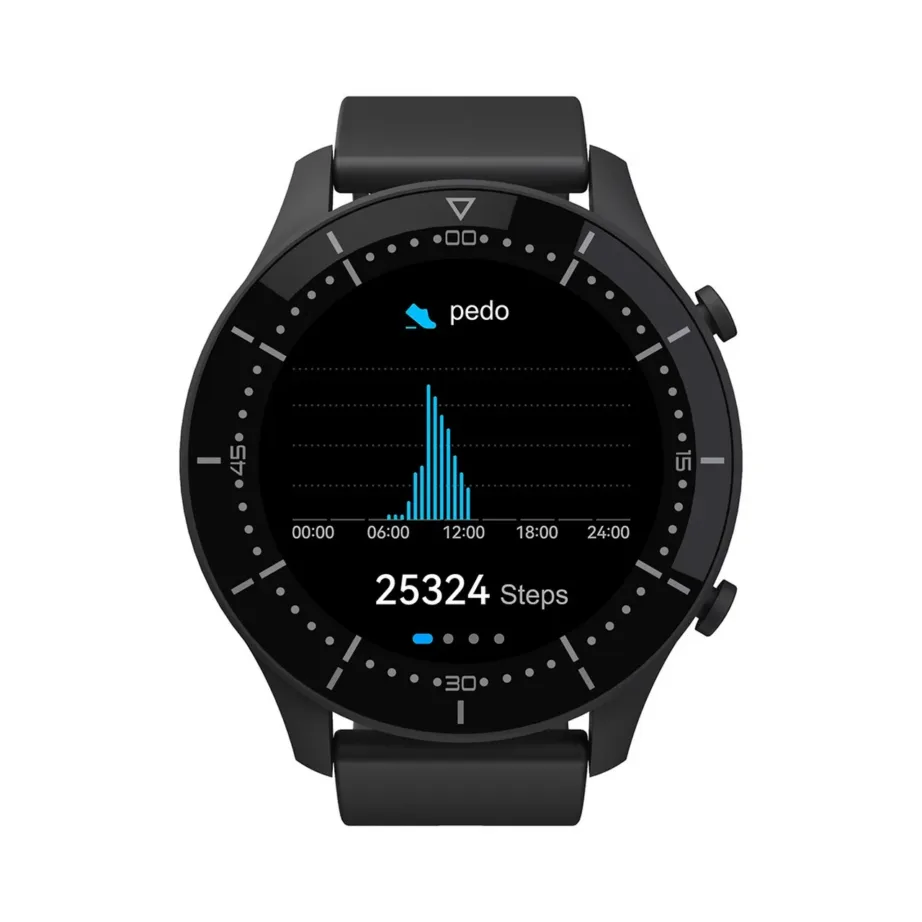 Media-Tech ACTIVEBAND GENUA MT870 must 1,3″ IPS nutikell, pulsi- ja vererõhumõõtmine, veekindel, Bluetooth 5.0, terasrihm, Android/iOS, aku kestvus kuni 144 h – 8