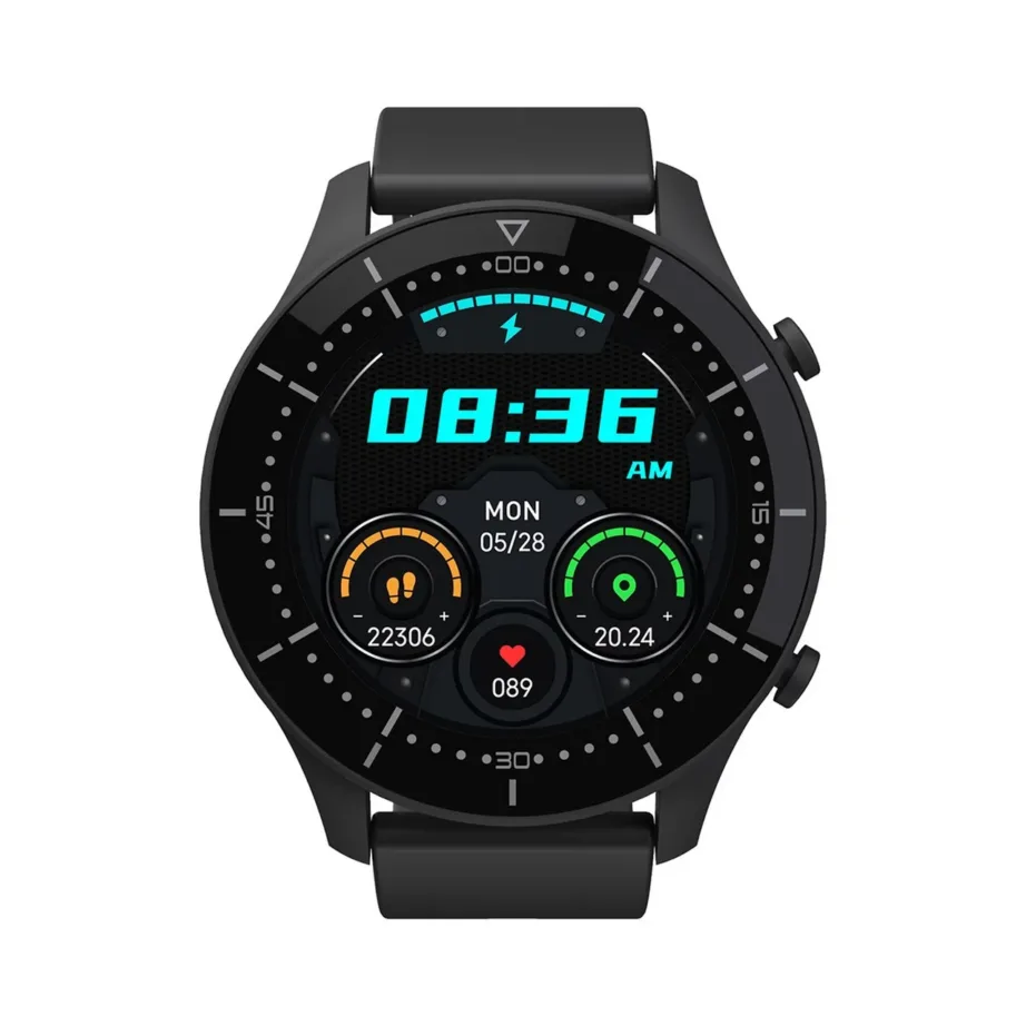 Media-Tech ACTIVEBAND GENUA MT870 must 1,3″ IPS nutikell, pulsi- ja vererõhumõõtmine, veekindel, Bluetooth 5.0, terasrihm, Android/iOS, aku kestvus kuni 144 h – 9