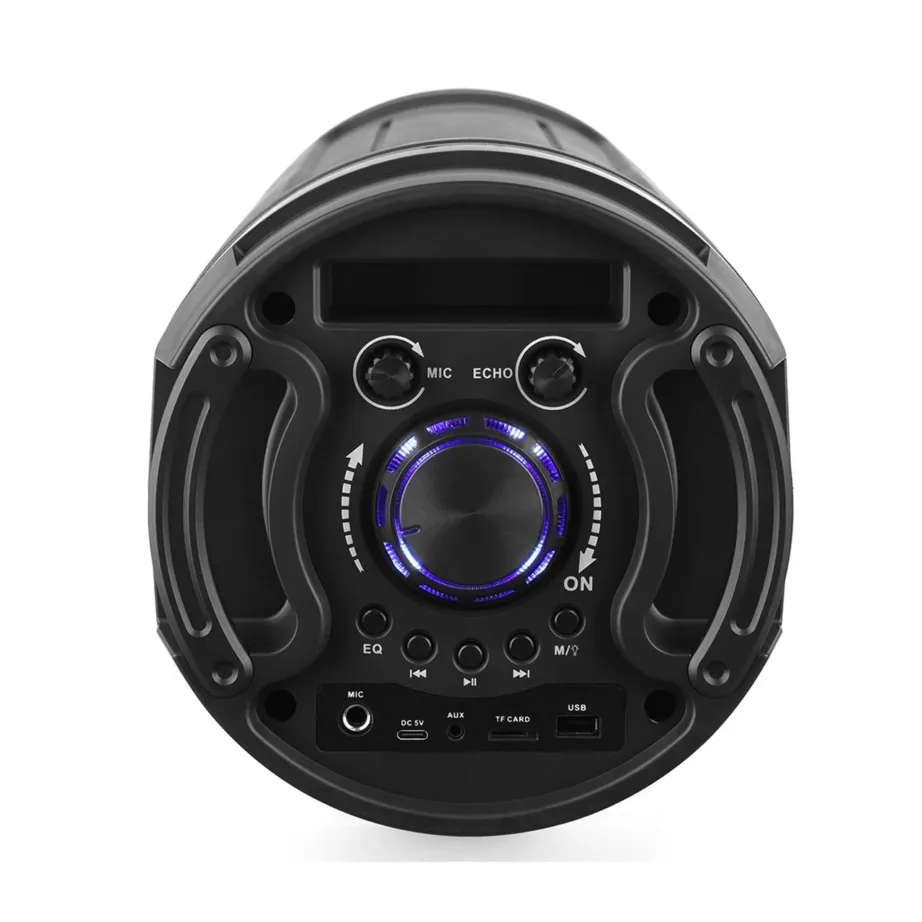 Media-Tech MT3182 FUNBOX KEG PRO 50W Bluetooth 5.0 kaasaskantav kõlar FM-raadio ja mikrofoniga, must, 228x228x572 mm, akutoitel – 7