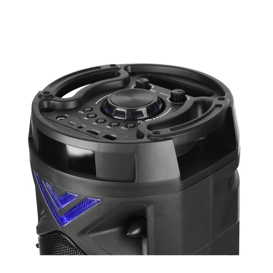 Media-Tech MT3182 FUNBOX KEG PRO 50W Bluetooth 5.0 kaasaskantav kõlar FM-raadio ja mikrofoniga, must, 228x228x572 mm, akutoitel – 8