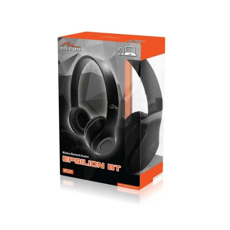 Media-Tech MT3591 10-tunnise akuga juhtmevabad Bluetooth ear-hook kõrvaklapid, laetav Li-Ion aku