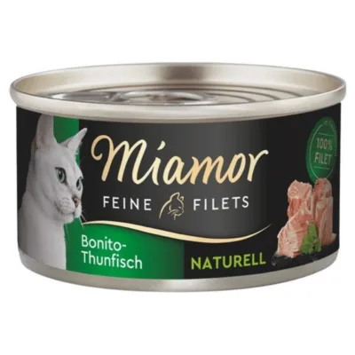 MIAMOR Feine Filets Naturell Bonito tuna - wet cat food - 80g