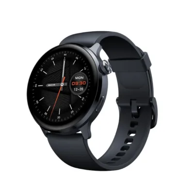 Mibro Lite 2 44,7 mm must nutikell AMOLED-ekraani, 2 rihma, 60 spordirežiimi ja 2 ATM veekindlusega