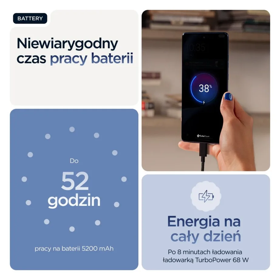 Motorola edge 60 PB7H0018PL 6,67″ 12GB/256GB sinine 5G IP68/IP69 veekindel nutitelefon Android 15, 5200 mAh, Dual SIM – 4