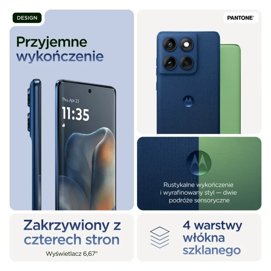 Motorola edge 60 PB7H0018PL 6,67″ 12GB/256GB sinine 5G IP68/IP69 veekindel nutitelefon Android 15, 5200 mAh, Dual SIM – 9