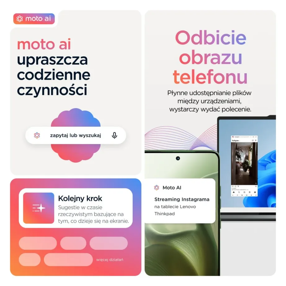 Motorola Edge 60 PB7H0019PL 5G 6,67″ P-OLED 12GB/256GB roheline IP68/IP69 veekindel nutitelefon Android 15, MediaTek Dimensity 7300, 5200mAh akuga, Dual SIM – 10