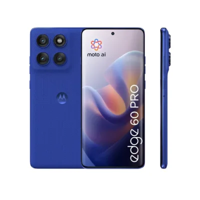 Motorola Edge 60 Pro PB7X0010PL 6,67" 5G Dual SIM sinine 12GB/512GB tolmu- ja veekindel Android 15 nutitelefon, 6000 mAh aku, Gorilla Glass 7i