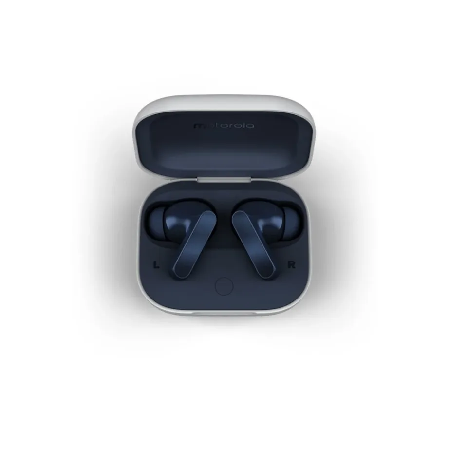 Motorola Moto Buds PG38C05748 Bluetooth 5.3 sinised juhtmevabad kõrvasisesed kõrvaklapid, ANC, Dolby Atmos, 9+42h aku, puutejuhtimine, veekindel, laadimiskarbiga ja USB-C-ga – 3