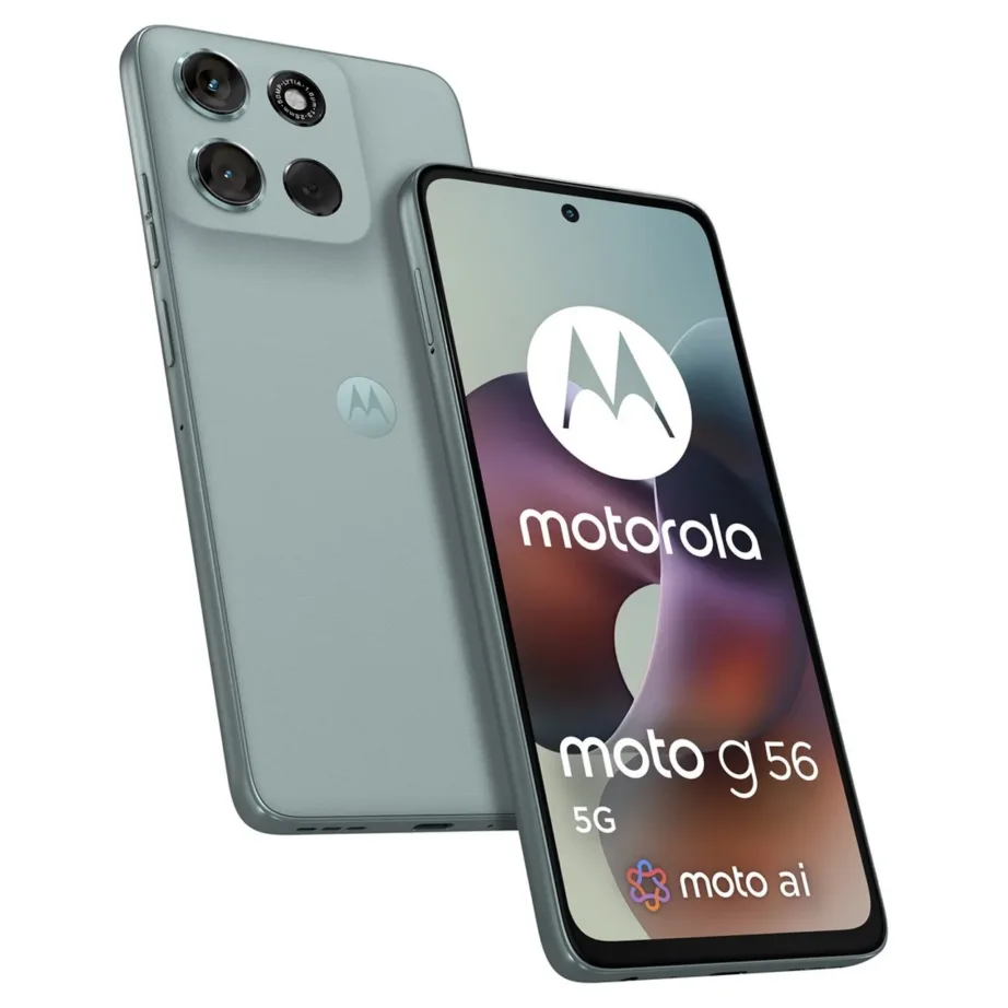 Motorola Moto G56 5G PB7Y0026PL 8GB/256GB Grey Mist 6,72″ 120Hz nutitelefon Android 15, Dual SIM, 50 MP kaamera, 5200 mAh – 6