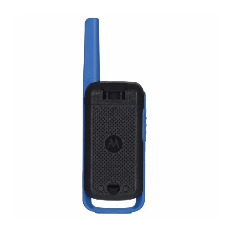 Motorola TALKABOUT T62 16-kanaliline PMR raadio 8 km ulatuse, LCD-ekraani ja akudega, sinine/must