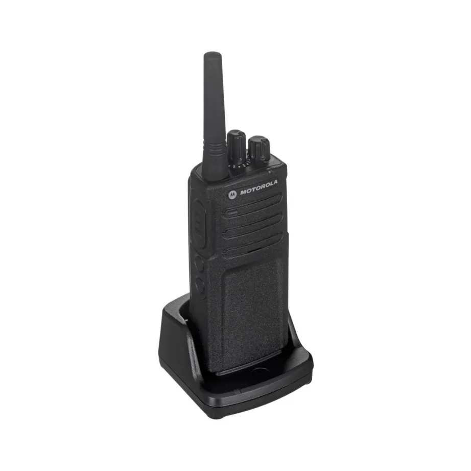 Motorola XT420 must IP55 PMR raadiosaatja, 16 kanalit, 500 mW, NiMH aku, 116x58x40 mm, laadijaga – 6