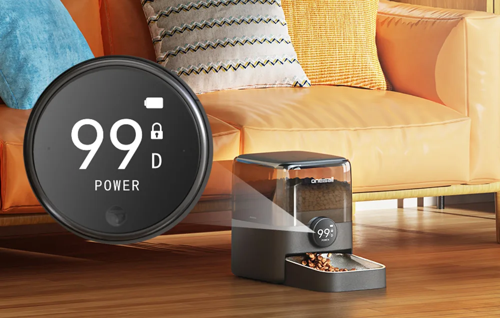 Söötja juhtpaneel toidutaseme teavitustega