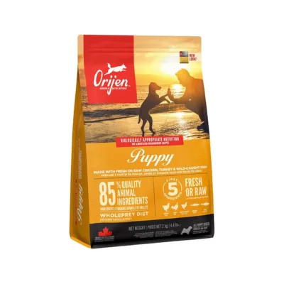 Orijen Puppy 2 kg gluteenivaba kuivtoit kanaga väikestele ja keskmistele kutsikatele