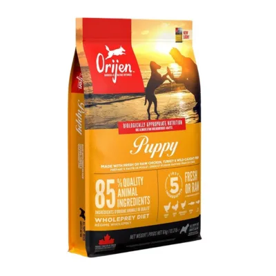 Orijen Puppy 6 kg gluteenivaba kuivtoit kanaga kutsikatele, sobib kõikidele tõugudele