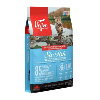 Orijen Six Fish Cat 5,4 kg allergia- ja teraviljavaba kuivtoit täiskasvanud kassidele