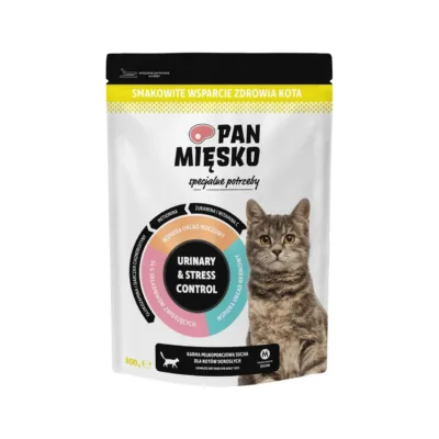 PAN MIĘSKO Urinary & Stress Control 800g kalkuniga gluteenivaba täissööt täiskasvanud kassile