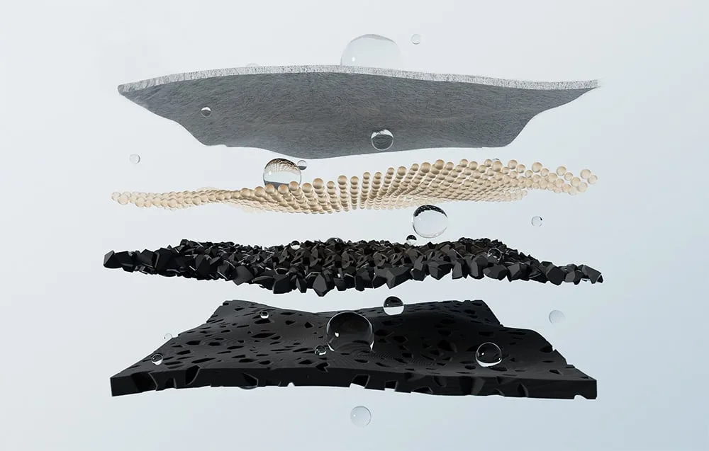 Neljakihtiline filter hoiab vee puhta ja lõhnata