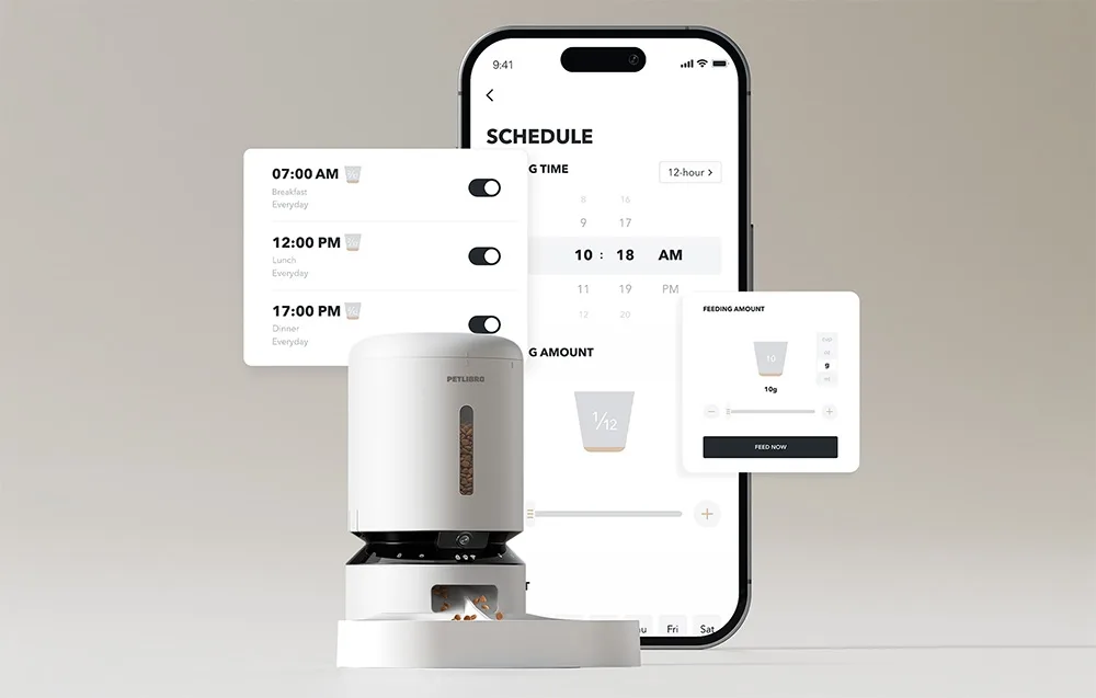 Wi‑Fi (2,4/5 GHz) ühendus ja juhtimine Petlibro rakendusega