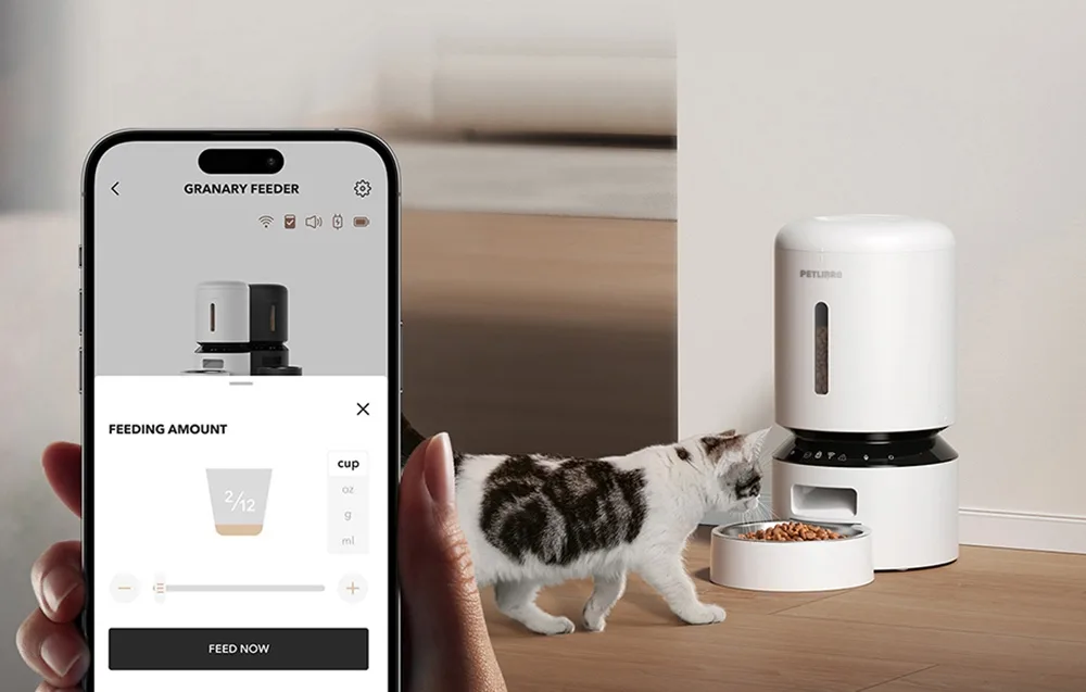 Rakenduse funktsioonid: häälsõnum igaks toidukorraks ja söötmise logid