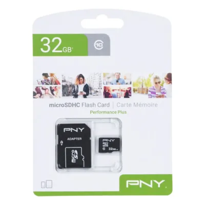 PNY Performance Plus P-SDU32G10PPL-GE 32GB Class 10 must MicroSDHC mälukaart