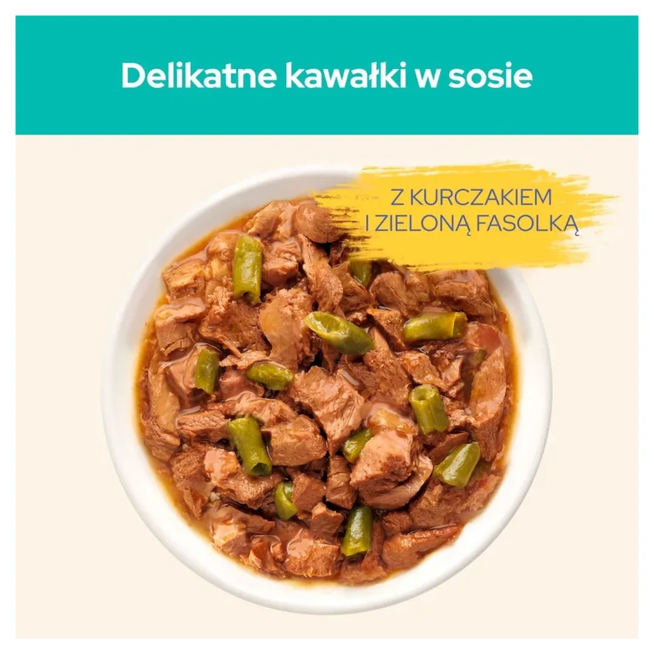 PURINA Cat Chow Hairball Control Chicken with green beans – wet cat food – 85g – 4